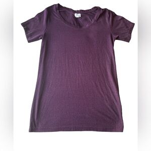 3 FOR $20 ARDENE Women’s Y2K Basic Burgundy T- Shirt Size M